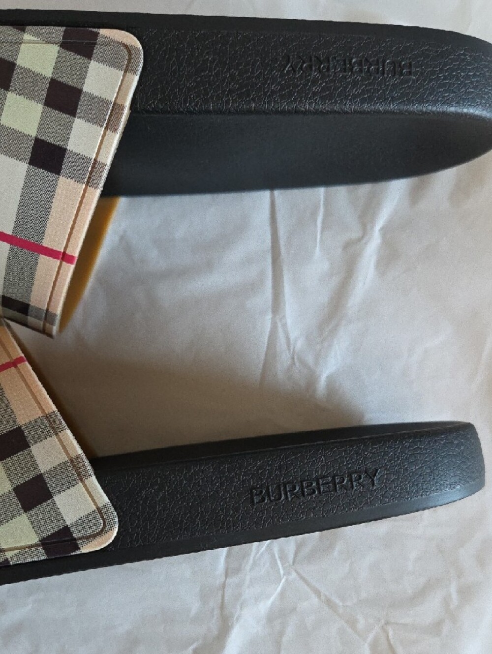 Burberry Vintage Check Archive Beige Slide Sandals - Picture 9 of 9